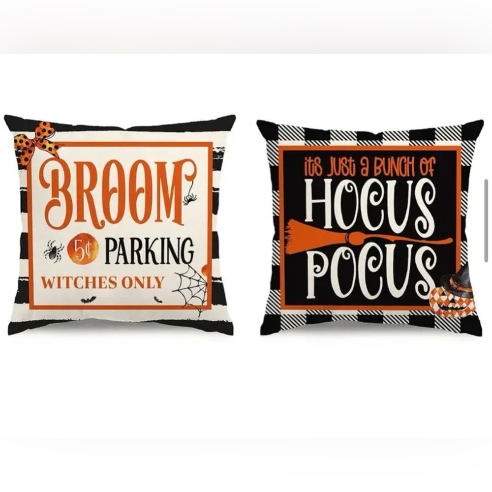 HALLOWEEN PILLOW COVERS. NWT
